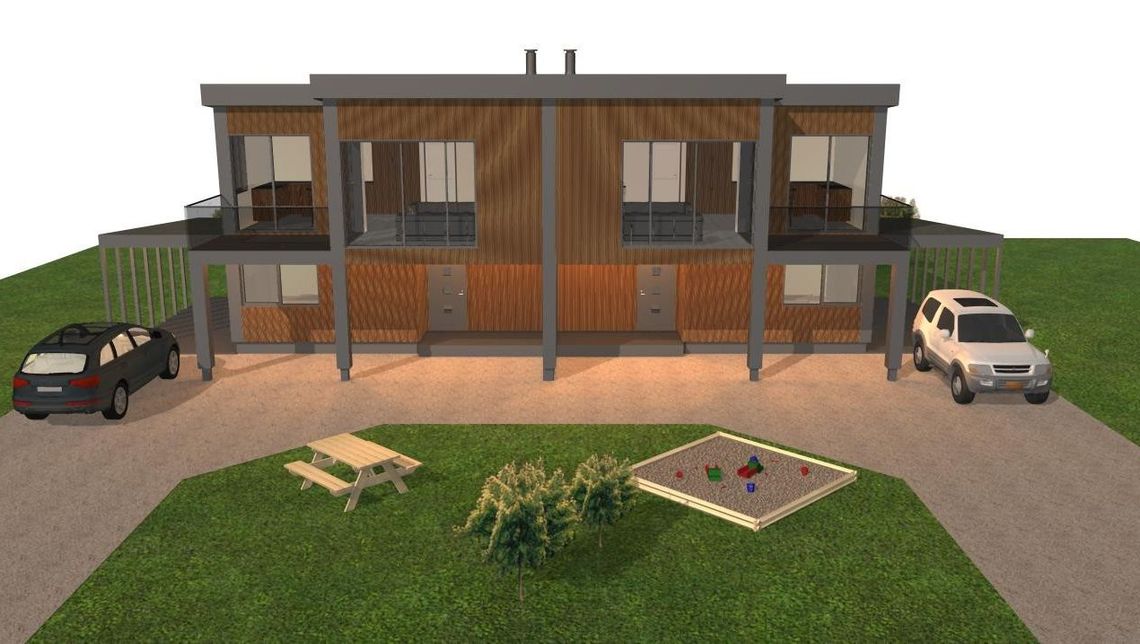 Moderne bolig med 2 etasjer